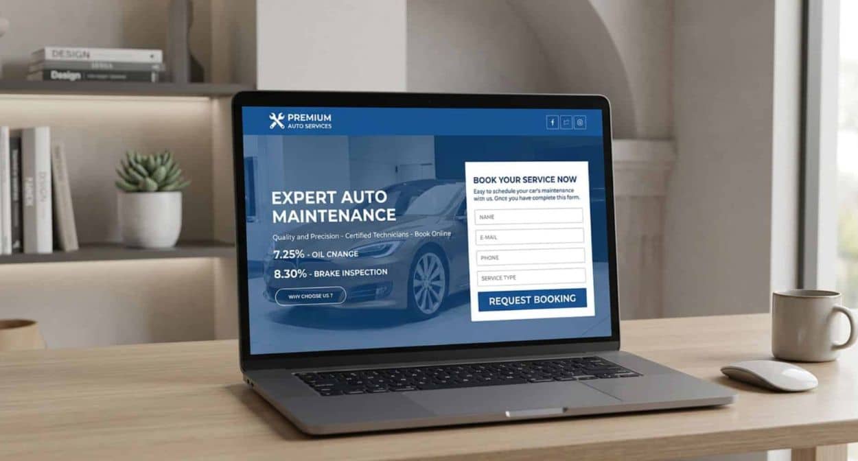 No service pages auto shop service pages
